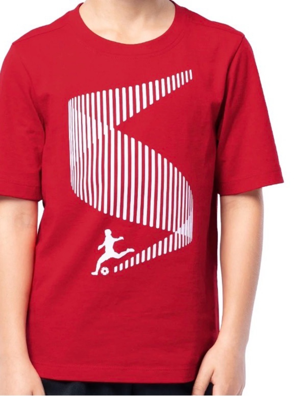 Red Graphic Soccer Tee - Kids